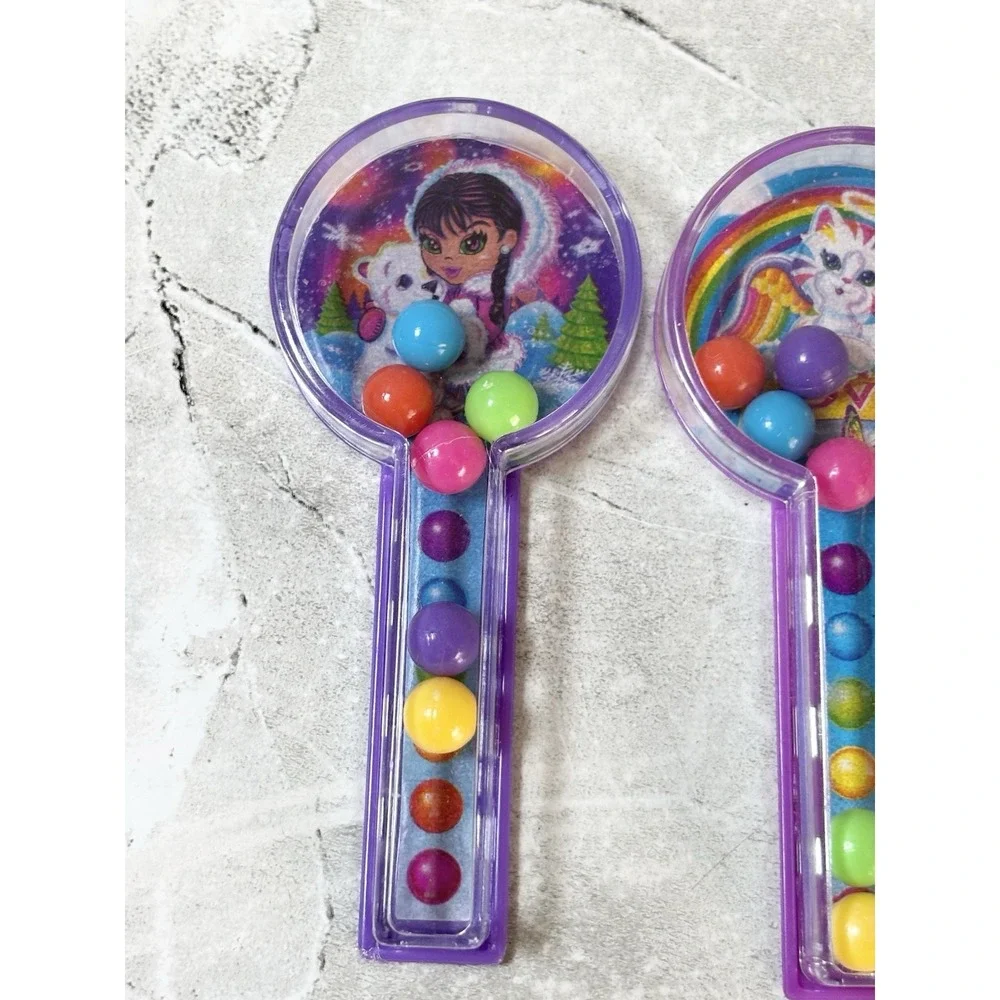 Lisa Frank Stacking Ball Puzzles Party Favors Vintage Y2K Rainbow‎ Purple